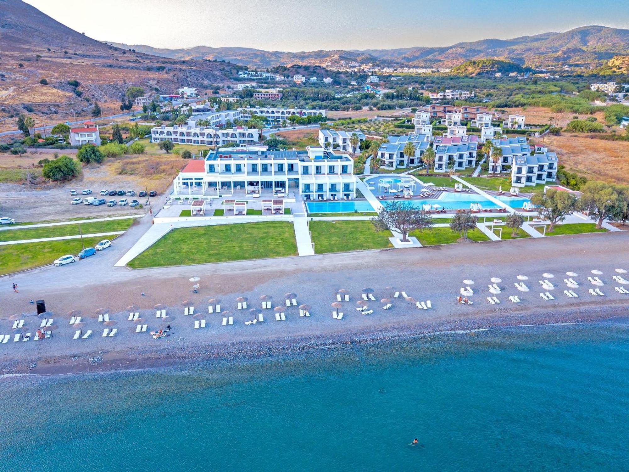 Kamari Beach Hotell Lardos Eksteriør bilde